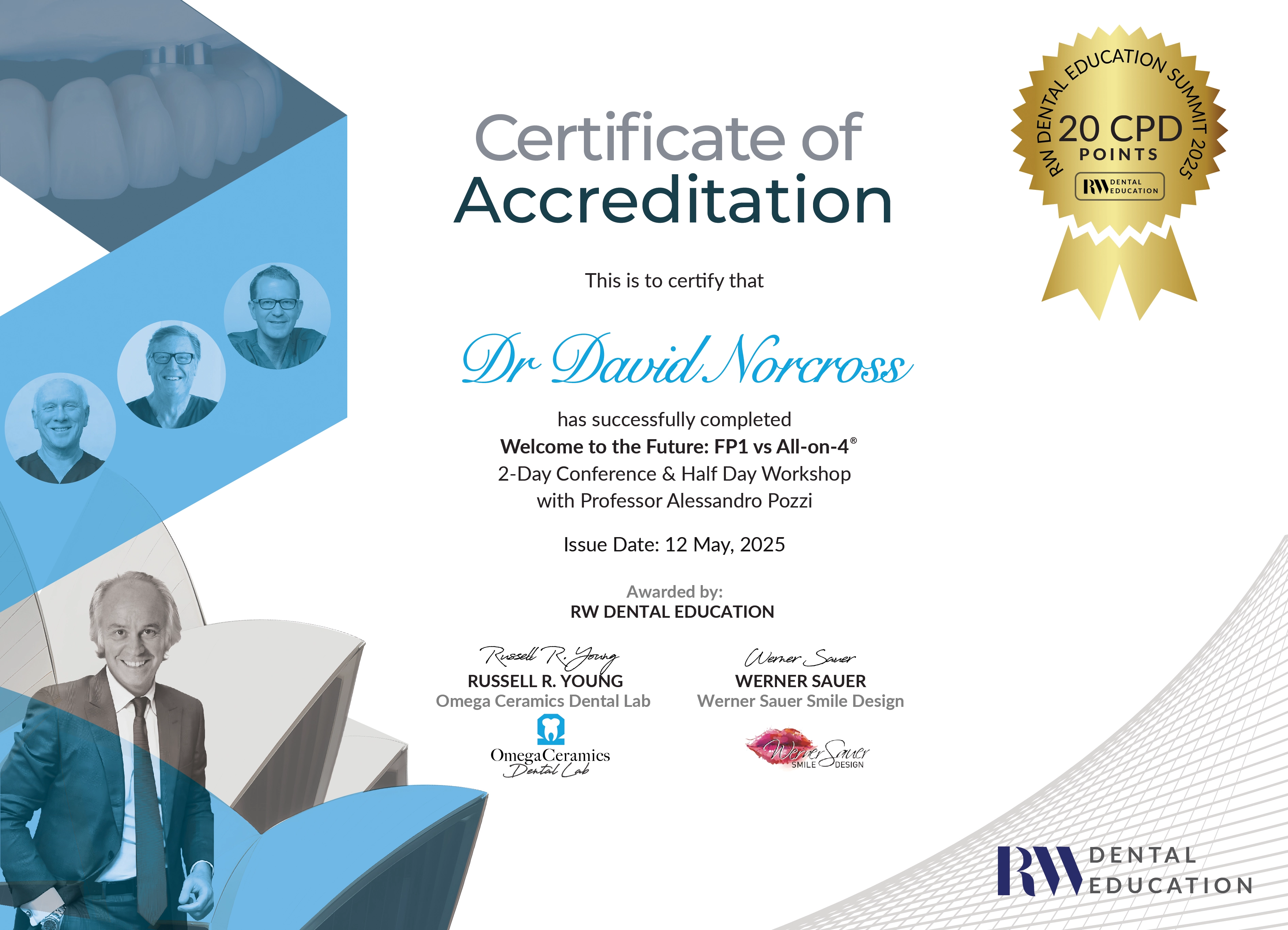Certificate of accreditation